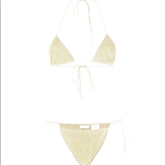 Oseree Other - Oseree Shine Microkini Swimsuit Lemon Size L